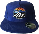 Czapeczka z daszkiem z logo Basket Hills - niebieska